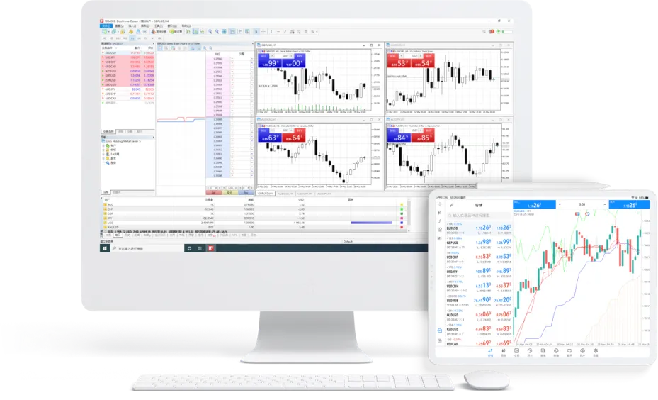 下载桌面版和移动版 MetaTrader 5 (MT5) 交易平台